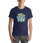 Aeroplane Cartoon Unisex T-shirt - Pilt 13