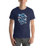 Basketball Player Cartoon Unisex t-shirt - Pilt 13