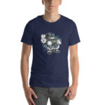 Bearded Skater Cartoon Unisex t-shirt - Pilt 13