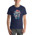 Broken Guitar Cartoon Unisex t-shirt - Pilt 13