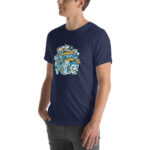 Aeroplane Cartoon Unisex T-shirt - Pilt 16