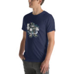 Bearded Skater Cartoon Unisex t-shirt - Pilt 16