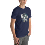 Bearded Skater Cartoon Unisex t-shirt - Pilt 18