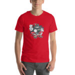 Bearded Skater Cartoon Unisex t-shirt - Pilt 19