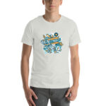 Aeroplane Cartoon Unisex T-shirt - Pilt 61