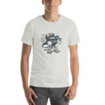 Bearded Skater Cartoon Unisex t-shirt - Pilt 61