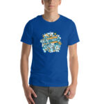 Aeroplane Cartoon Unisex T-shirt - Pilt 43