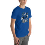 Astronaut Slamdunk Cartoon Unisex T-shirt - Pilt 30