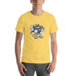 Bearded Skater Cartoon Unisex t-shirt - Pilt 49