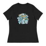 Aeroplane Cartoon Womens T-Shirt - Pilt 3