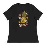 Apple Skater Cartoon Womens T-Shirt - Pilt 3