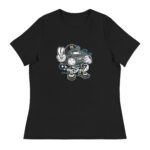 Bearded Skater Cartoon Women's Relaxed T-Shirt - Pilt 3