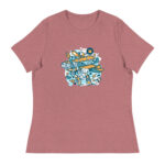Aeroplane Cartoon Womens T-Shirt - Pilt 7