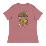 Apple Skater Cartoon Womens T-Shirt - Pilt 7