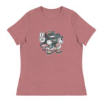 Bearded Skater Cartoon Women's Relaxed T-Shirt - Pilt 7