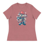 Broken Guitar Cartoon Women's Relaxed T-Shirt - Pilt 7