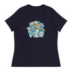 Aeroplane Cartoon Womens T-Shirt