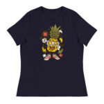 Apple Skater Cartoon Womens T-Shirt