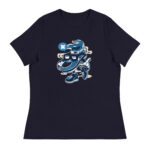 Basketball Player Cartoon Women's Relaxed T-Shirt - Pilt 2
