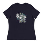 Bearded Skater Cartoon Women's Relaxed T-Shirt