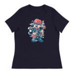 Broken Guitar Cartoon Women's Relaxed T-Shirt