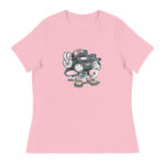 Bearded Skater Cartoon Women's Relaxed T-Shirt - Pilt 9