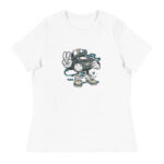Bearded Skater Cartoon Women's Relaxed T-Shirt - Pilt 11