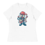 Broken Guitar Cartoon Women's Relaxed T-Shirt - Pilt 11